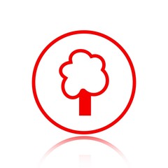 tree icon stock vector illustration flat design