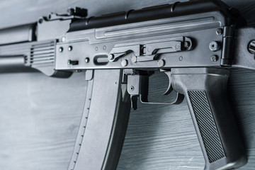 The AK74M Kalashnikov assault rifle model for airsoft.