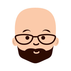 young man avatar character vector illustration design