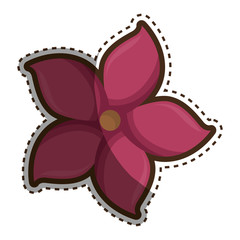 cute flower decorative icon vector illustration design