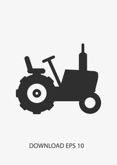 Tractor icon, Vector