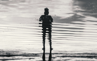 Light and shadow at the beach.