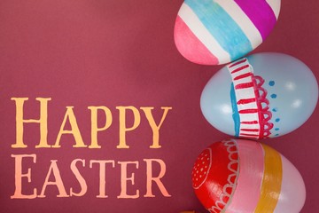 Fototapeta premium Composite image of easter greeting
