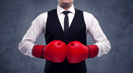 Boxing businessman