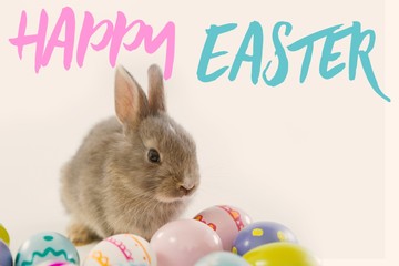 Composite image of easter greeting