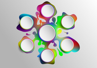 Circle shape infographic for create presentation