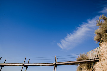 footbridge to the ocean