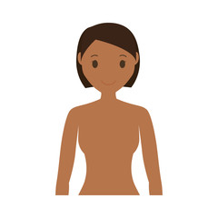 woman cartoon icon over white background. colorful design. vector illustration