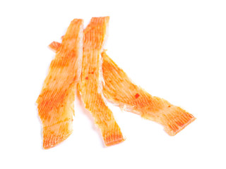 Cooked squid isolated