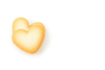 heart love cookie on isolated

