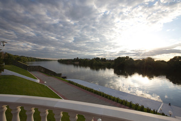 Sunset on the river