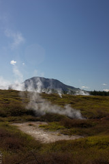 Hot steam craters