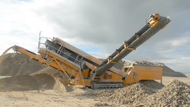 Stone crusher at the quarry