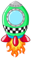 Niedliche Rakete Vektor Illustration © Christine Wulf
