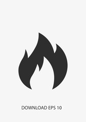 Flame icon, Vector