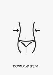 Fitness icon, Vector