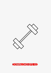 Dumbbell icon, Vector