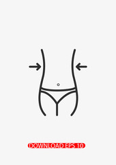 Fitness icon, Vector