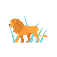 Flat icon - Lion
