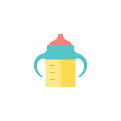 Flat icon - Milk bottle