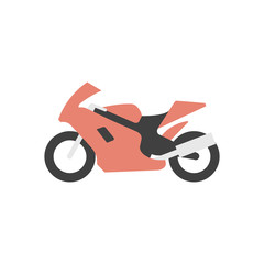 Flat icon - Motorcycle