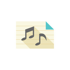 Flat icon - Music notes