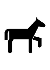 Cartoon horse icon, Vector