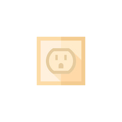 Flat icon - Electrical outlet