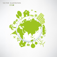 Environmentally friendly world.