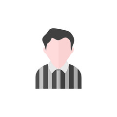 Flat icon - Referee avatar