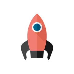 Flat icon - Rocket