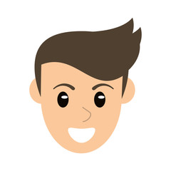 head face man male character vector illustration eps 10