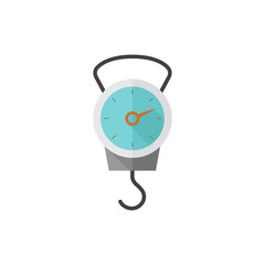 Fishing scale icon in flat color style. Water sport activity fish weight © puruan