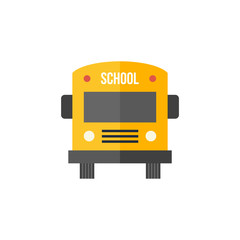 Flat icon - School bus