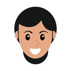 face woman head cartoon vector illustration eps 10