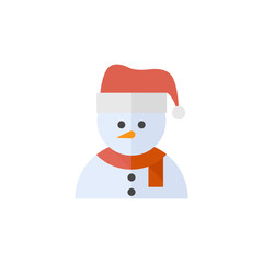 Flat icon - Snowman