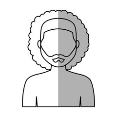 man cartoon icon over white background. vector illustration