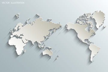 Fototapeta na wymiar World map.