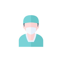 Flat icon - Surgeon