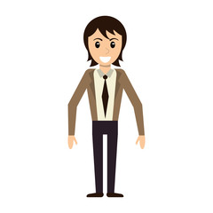 character man male avatar standing vector illustration eps 10