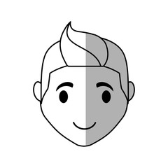 man face cartoon icon over white background. vector illustration