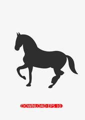 Fototapeta na wymiar Dancing Horse icon, Vector
