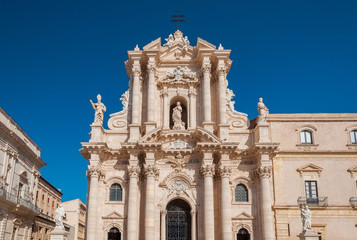 Duomo of Syracuse in Southern Sicily, Italy