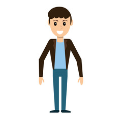 character man male avatar standing vector illustration eps 10