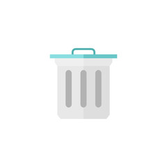 Flat icon - Trash bin