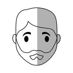 man face cartoon icon over white background. vector illustration