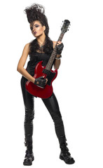 Young woman rock artist