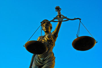 Justitia poetic justice / Justitia is a personification of justice