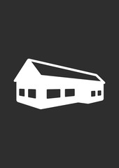 Fototapeta premium Mountain house icon, Vector