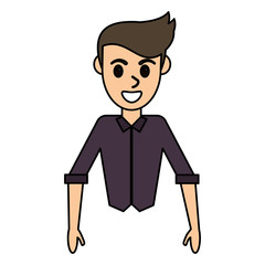 cartoon man male avatar design vector illustration eps 10